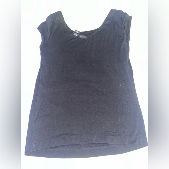 New York and Company Black Short Sleeve Shirt - Picture 4 of 4